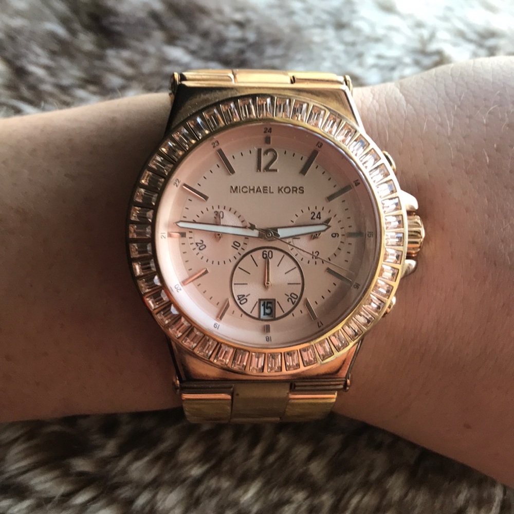 Michael Kors Dylan Rose-Tone Watch